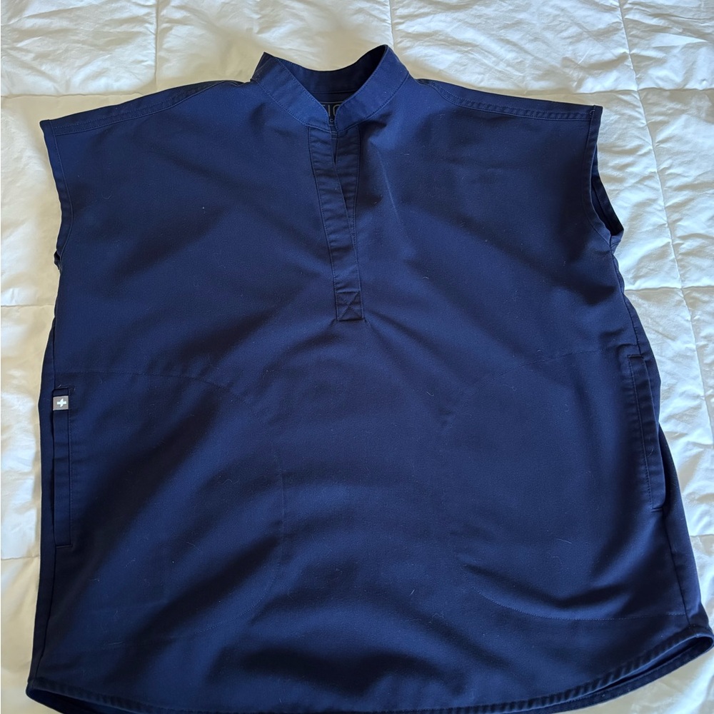 Figs Rafaela XS Navy Blue Top